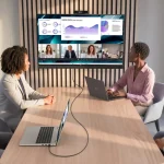 Dell’s new 43-inch conferencing monitor