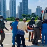 RSAF helicopter rescue for sick sailor
