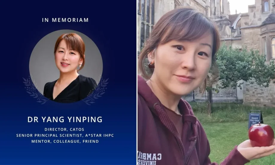 ASTAR scientist Dr Yang Yinping dies at 46 ASTAR scientist Dr Yang Yinping dies at 46