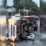 18 taken to hospital after lorry flips on its side in Boon Lay