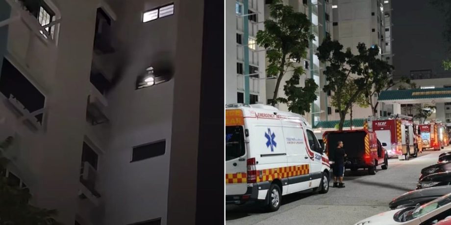 86-year-old resident sent to hospital after electric mahjong table catches fire in Tampines 86-year-old resident sent to hospital after electric mahjong table catches fire in Tampines