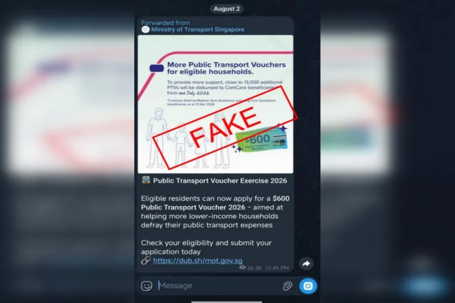 Police issue warning over compromised Telegram accounts due to fake public transport voucher links Police issue warning over compromised Telegram accounts due to fake public transport voucher links