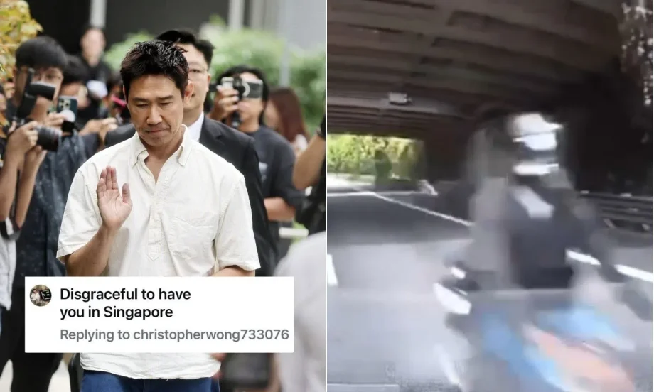 Edmund Chen shares dashcam footage of accident