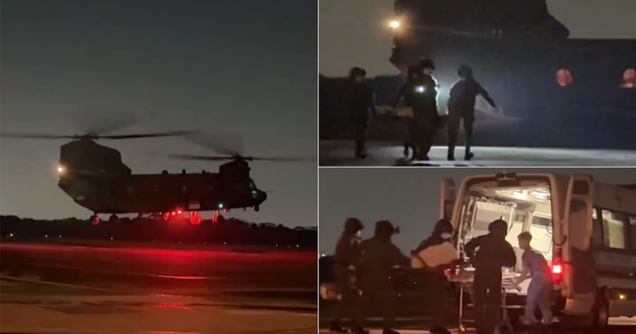 RSAF activates Chinook helicopter to airlift unwell person from ship, Singapore News RSAF activates Chinook helicopter to airlift unwell person from ship, Singapore News