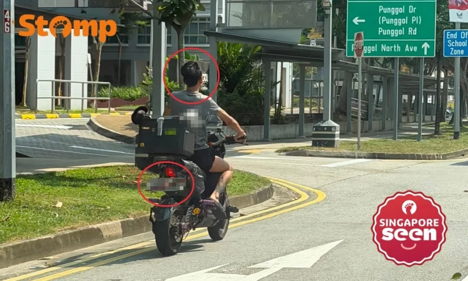 Mother concerned over e-scooter rider without helmet Mother concerned over e-scooter rider without helmet