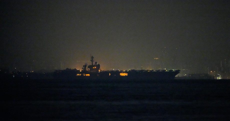 USS Lincoln sails past Singapore on its way to the Middle East after grueling 9-month deployment USS Lincoln sails past Singapore on its way to the Middle East after grueling 9-month deployment