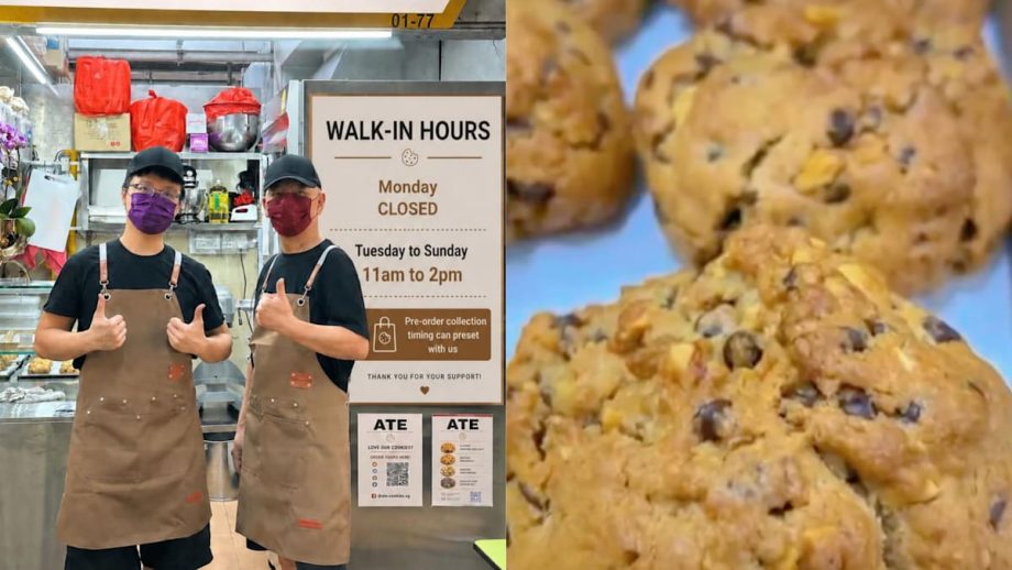 Banker-turned-hawker sells S NYC Levain-style cookies at Golden Mile Food Centre Banker-turned-hawker sells S NYC Levain-style cookies at Golden Mile Food Centre