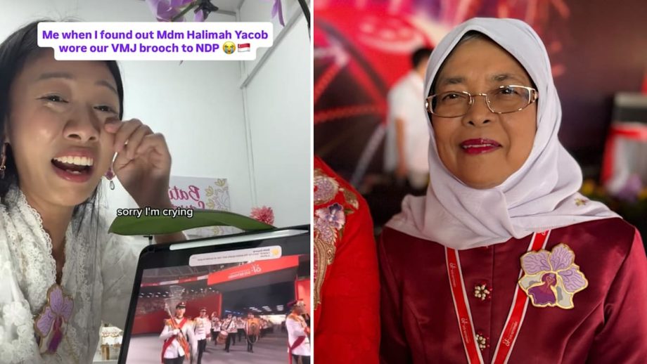 Founder Of Local Accessories Brand “Ugly Cried” After Spotting Halimah Yacob Wearing Her Brooch At NDP 2026