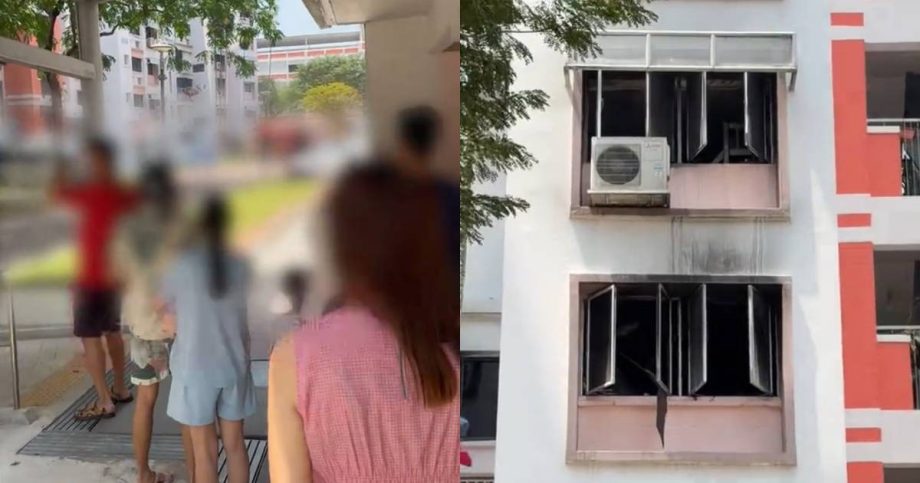 Over 10 residents evacuated after Bukit Batok maisonette catches fire, blaze extinguished in 3 minutes, Singapore News Over 10 residents evacuated after Bukit Batok maisonette catches fire, blaze extinguished in 3 minutes, Singapore News