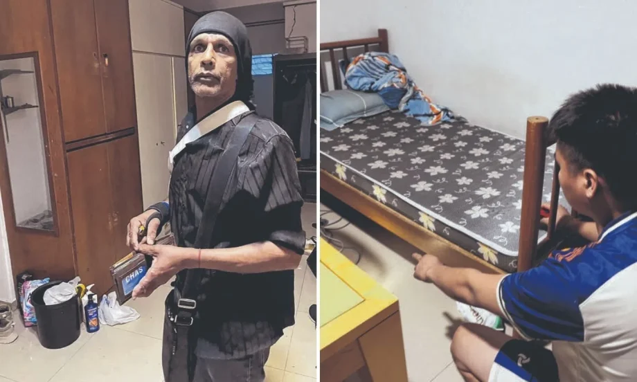 Man trespassed into Geylang flat, hides under bed Man trespassed into Geylang flat, hides under bed