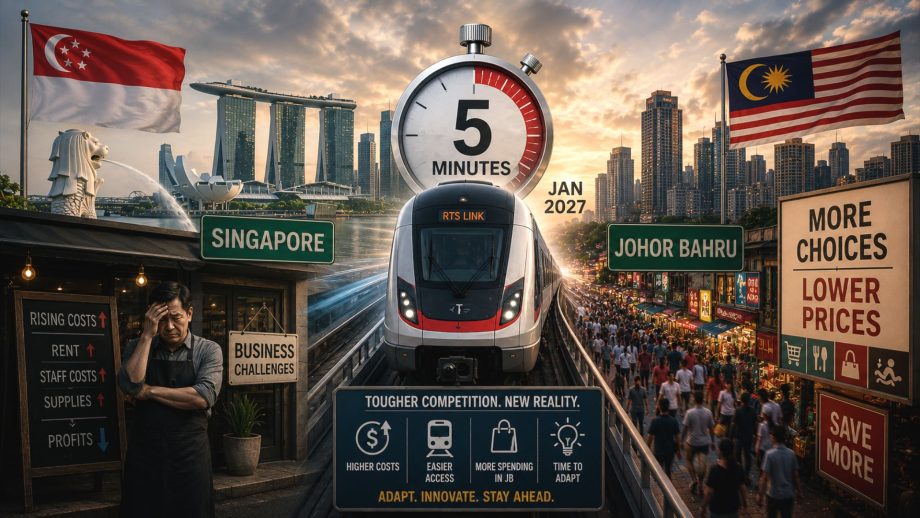 ‘When the train opens, we’re doomed’ — Singapore businesses face pressure to reinvent their strategy as Johor Bahru will be just 5 minutes away via JB-SG RTS Link soon