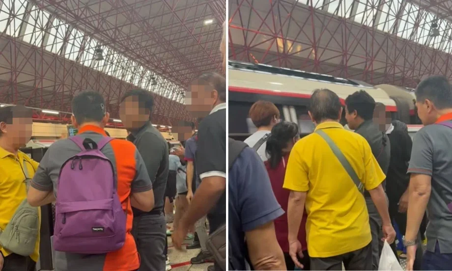 Jurong East MRT argument: Commuter steps in Jurong East MRT argument: Commuter steps in