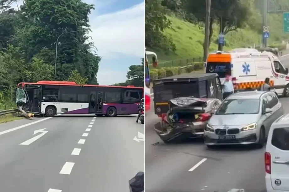 SBS Transit bus captain, 2 motorists taken to hospital after BKE accident SBS Transit bus captain, 2 motorists taken to hospital after BKE accident