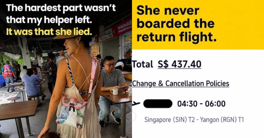 Singaporean’s helper becomes uncontactable after reaching airport for flight home to Myanmar, Singapore News Singaporean’s helper becomes uncontactable after reaching airport for flight home to Myanmar, Singapore News