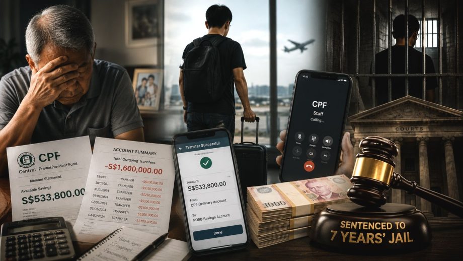 Singaporean man, 62, loses S.6M stolen by son, including S3K in CPF savings; son sentenced to 7 years’ jail Singaporean man, 62, loses S.6M stolen by son, including S3K in CPF savings; son sentenced to 7 years’ jail