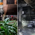 Car fire at Yishun condo