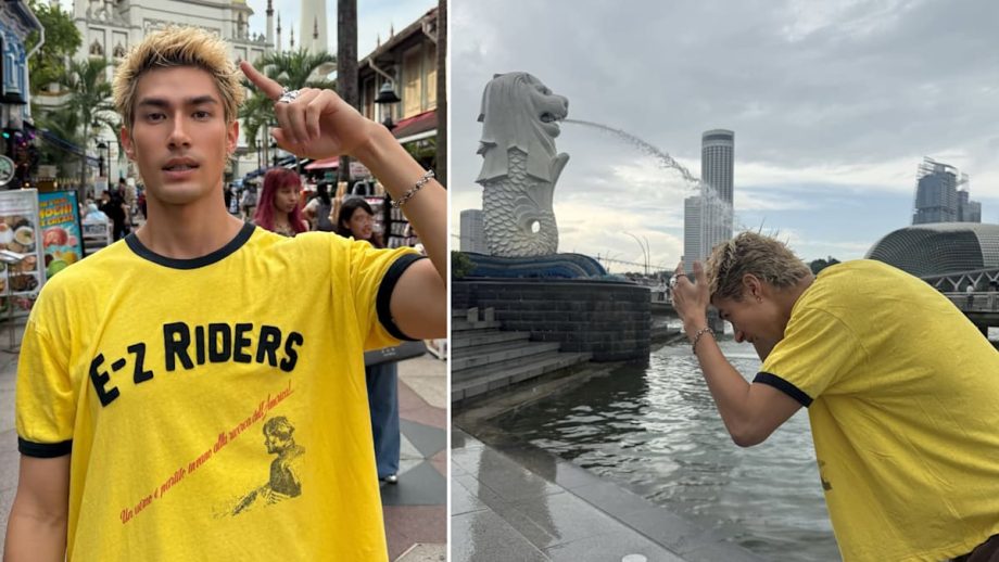 Japanese-American Heartthrob Mika Hashizume Came To S’pore To… Wash His Hair At Merlion Park