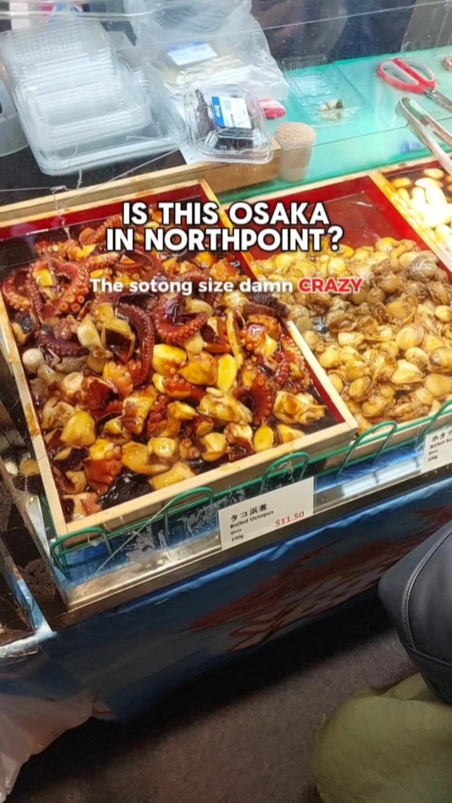 @sgbrotherjia I think I just found mini Osaka in Northpoint. The octopus size da…