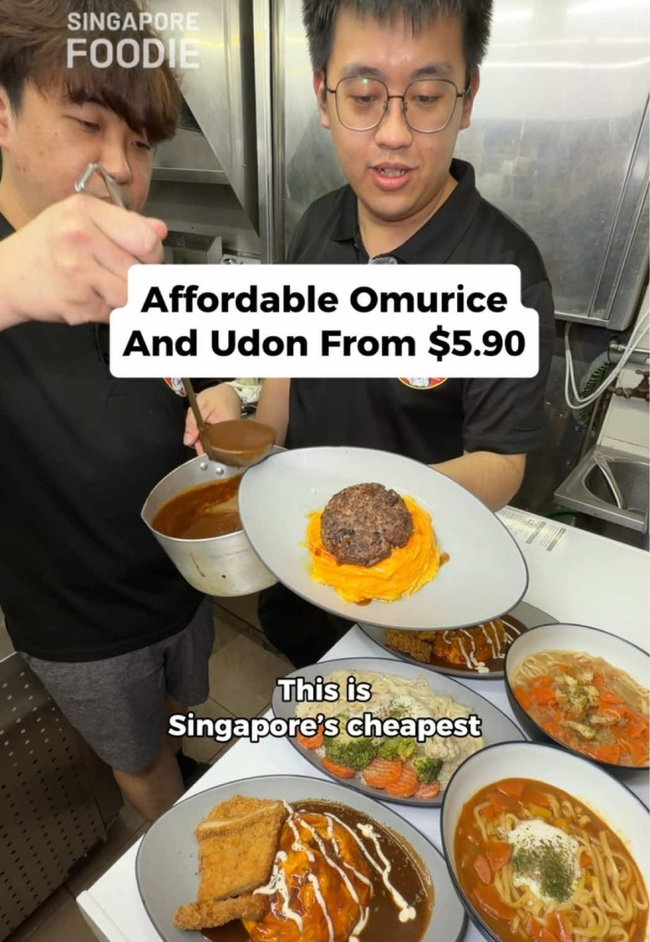 @singaporefoodie Omurice and Udon From .90 In Hakwer  Omuplace by @2chefstooma…