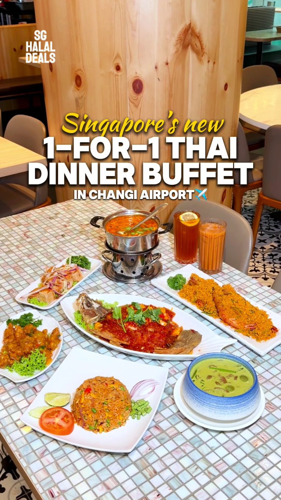 @sghalaldeals NEW 1-for-1 unlimited Thai buffet with over 70 mouthwatering dishe… @sghalaldeals NEW 1-for-1 unlimited Thai buffet with over 70 mouthwatering dishe…