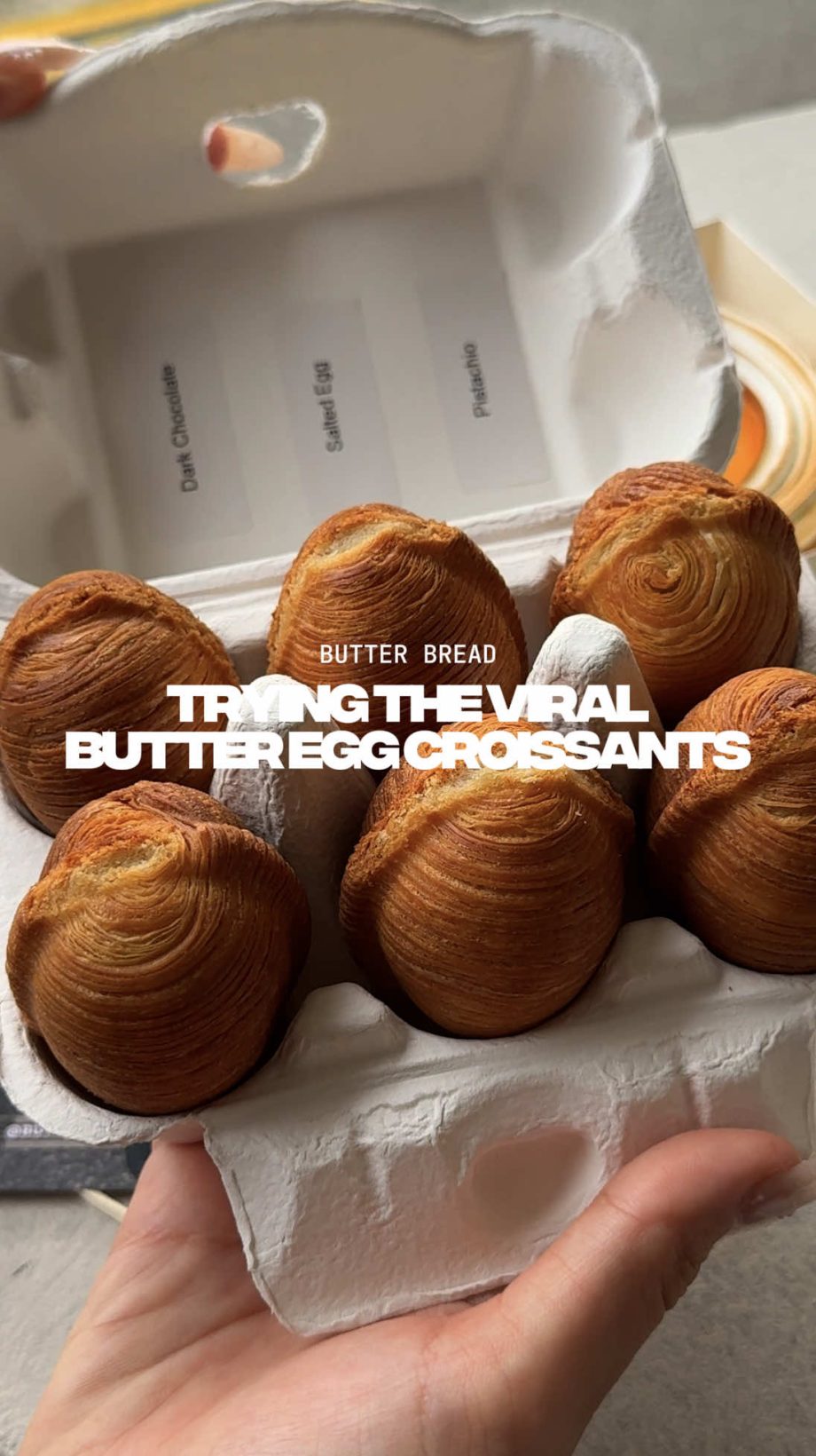 @onericeplease Finally trying the viral croissant eggs from @@butterbreadsg !  T…