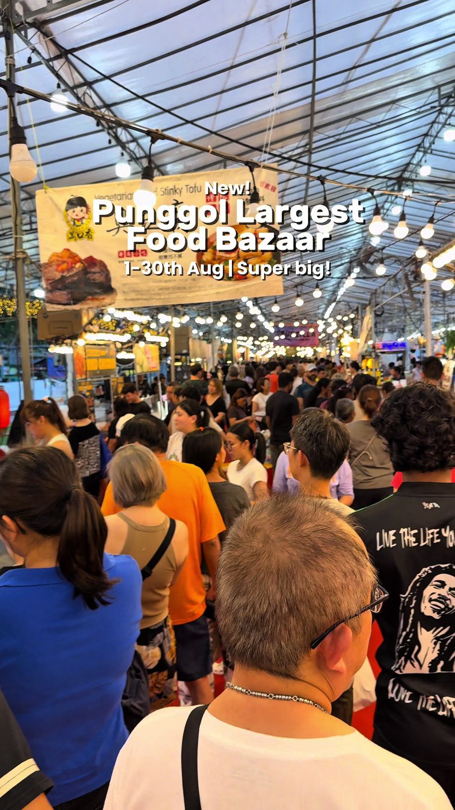 @shishi_diary NewPunggol largest food bazaar happening now! More than 50 stalls!…