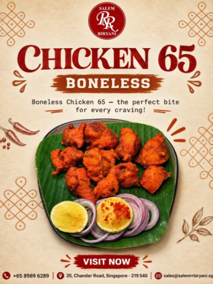 @salem.rr.biriyani2 Crispy. Spicy. Boneless. Irresistible! Chicken 65 cravings… @salem.rr.biriyani2 Crispy. Spicy. Boneless. Irresistible! Chicken 65 cravings…