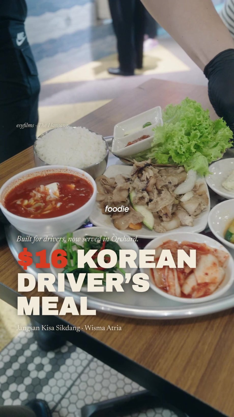 @esyfilms A full Korean taxi-driver-style meal in Orchard costs , and the smo…