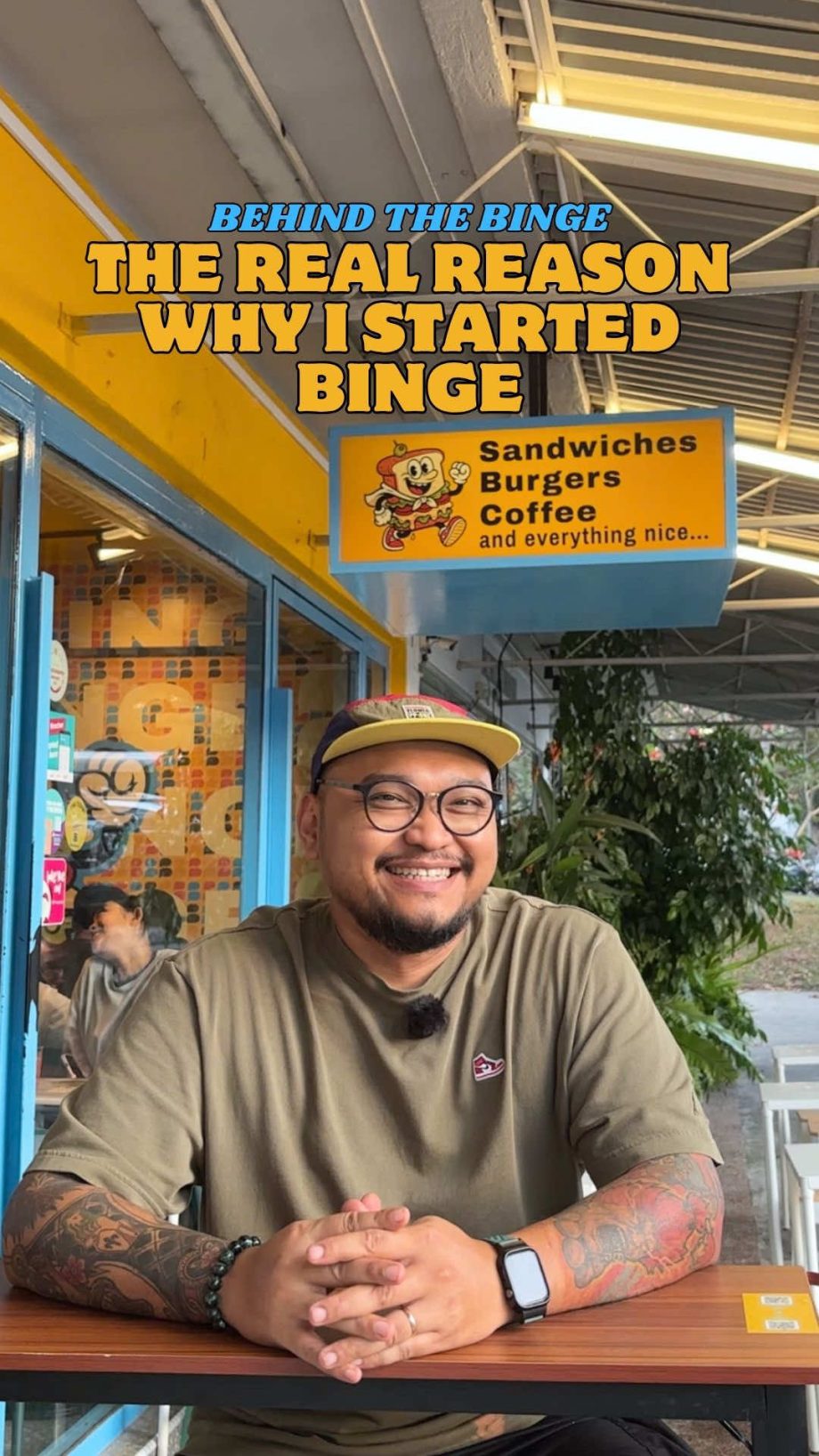 @hey_binge Behind the Binge series: Meet the owner, Arfian  From washing dishes …