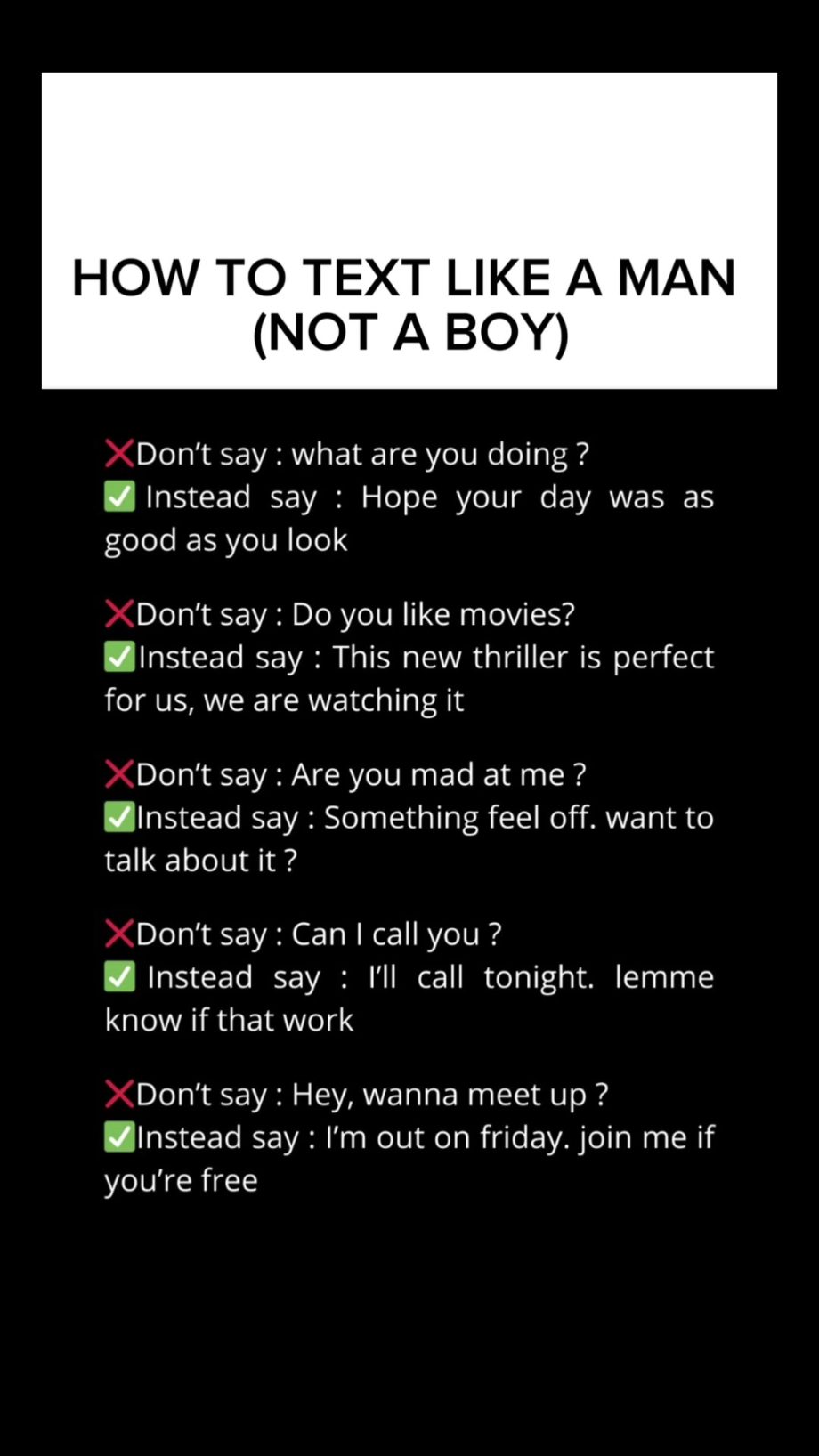 @datingadvice4men Most men text like boys and wonder why the get ignored.  Shift…