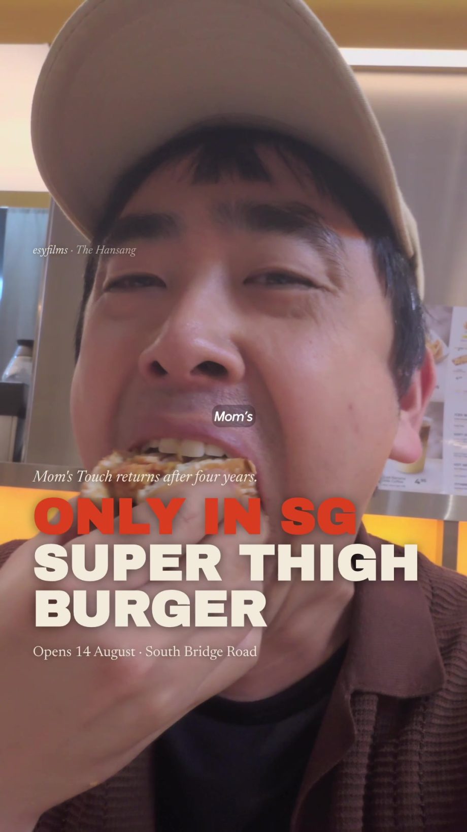 @esyfilms Mom’s Touch is back in Singapore with a monster chicken burger that Ko…