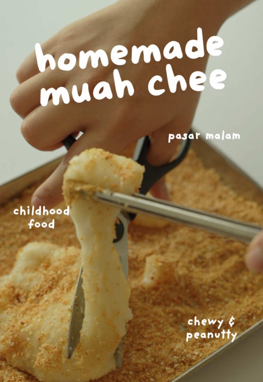 @mattandsora Homemade muah chee. It was so fun cutting the dough! Enjoy a little…