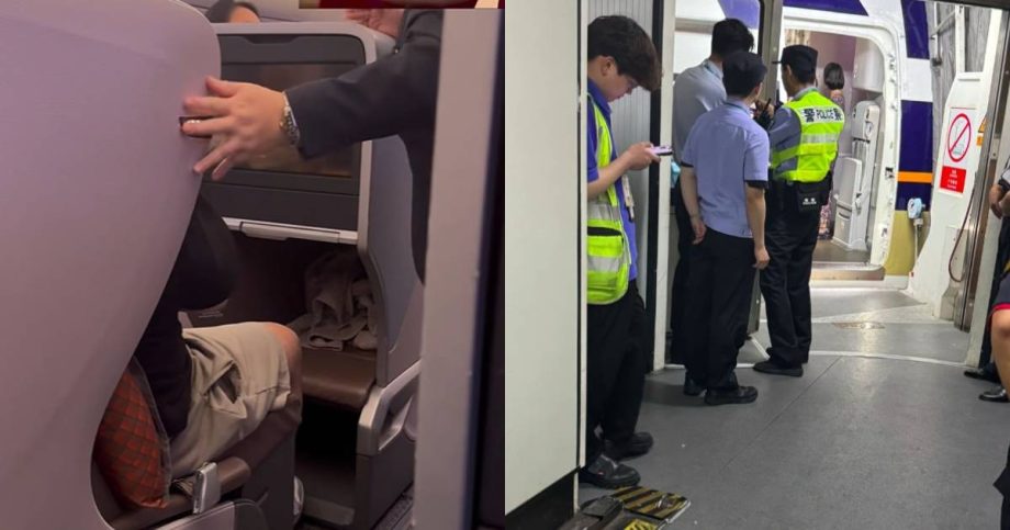 Passenger caught smoking on SIA flight to Shanghai taken away by authorities, China News