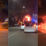 Car catches fire on TPE, second such incident in 2 weeks, Singapore News