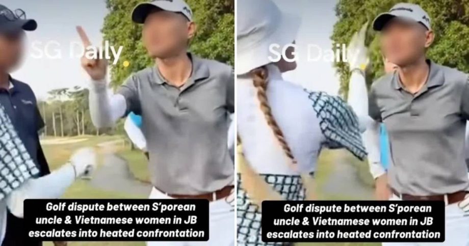 Singapore men and Vietnamese women trade insults in ugly spat at JB golf resort after dispute over balls, Singapore News Singapore men and Vietnamese women trade insults in ugly spat at JB golf resort after dispute over balls, Singapore News