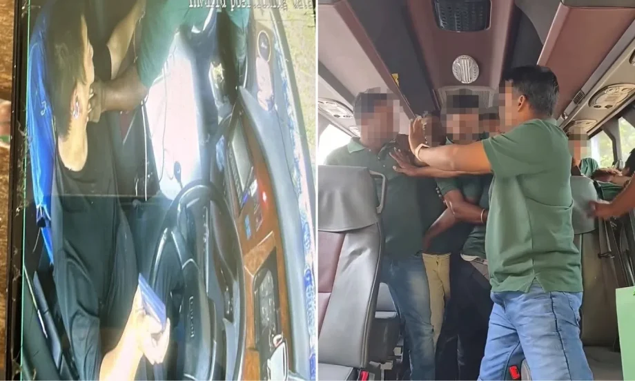 Bus driver allegedly manhandled by workers Bus driver allegedly manhandled by workers