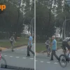 Cyclist runs red light, nearly hits pedestrians in Punggol