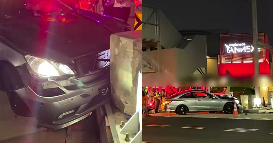 Allegedly drunk Mercedes driver hits 2 pedestrians in Marina Bay area, tries to shake cop’s hand, Singapore News Allegedly drunk Mercedes driver hits 2 pedestrians in Marina Bay area, tries to shake cop’s hand, Singapore News