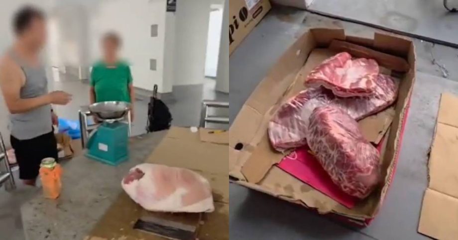 SFA investigating alleged illegal sale of raw meat at Sengkang void deck, Singapore News SFA investigating alleged illegal sale of raw meat at Sengkang void deck, Singapore News