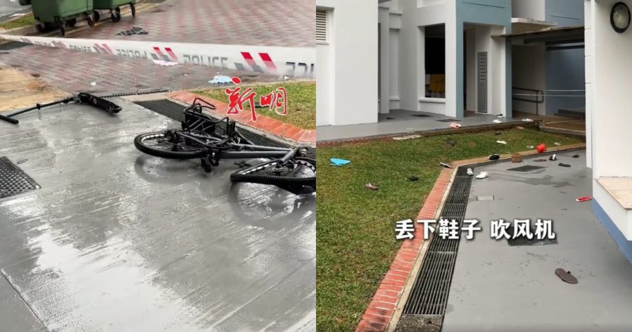 Man throws bike down Bukit Batok HDB block, locks himself in flat during 6-hour standoff with police, Singapore News Man throws bike down Bukit Batok HDB block, locks himself in flat during 6-hour standoff with police, Singapore News