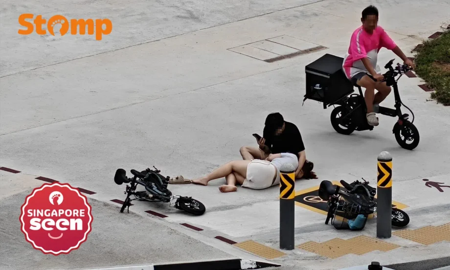 Woman taken to hospital after PMDs collide in Yishun Woman taken to hospital after PMDs collide in Yishun