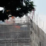 Scaffold netting at new worksites in Singapore must be fire-retardant from March 2027