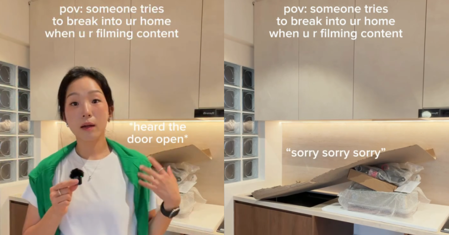 Woman confronts stranger trying to enter her home that’s undergoing renovation, Singapore News Woman confronts stranger trying to enter her home that’s undergoing renovation, Singapore News