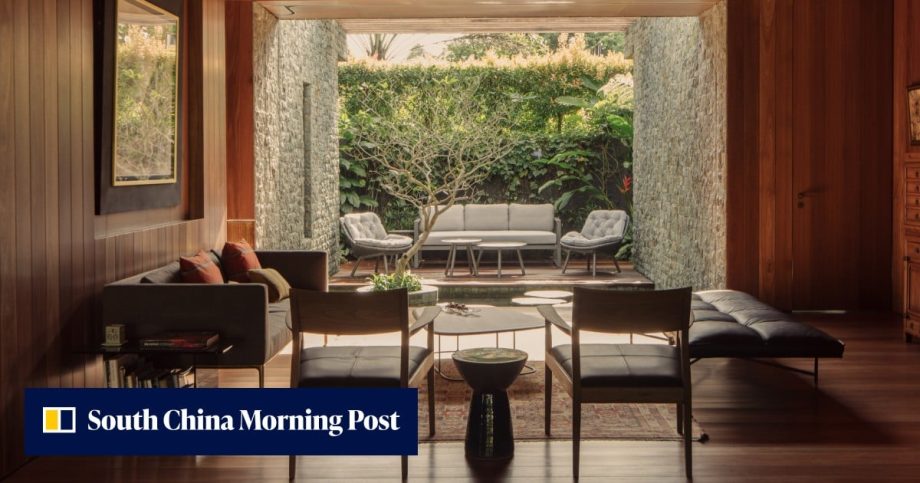 A 1950s house in Singapore is reborn as a contemporary home open to the elements