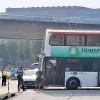 A 6-year-old girl was hospitalised after a bus and a car collide in Tampines Central