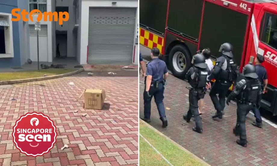 Man arrested for throwing items down Bukit Batok block Man arrested for throwing items down Bukit Batok block