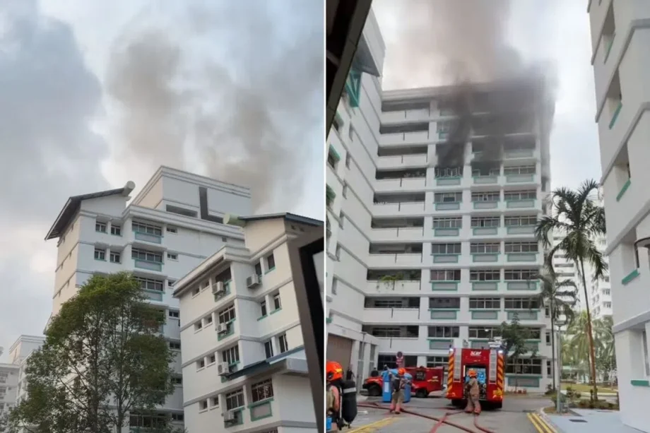 2 taken to hospital, 20 evacuated after fire in bedroom of Pasir Ris HDB flat