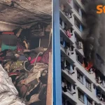 Sembawang HDB fire: Woman sets fire to unit