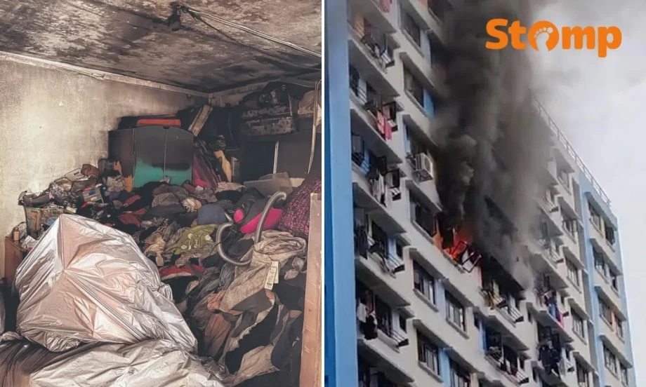 Sembawang HDB fire: Woman sets fire to unit Sembawang HDB fire: Woman sets fire to unit