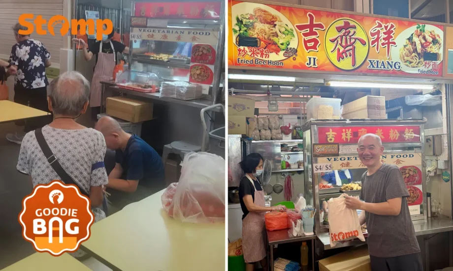 Clementi hawker replaces food elderly customer drops